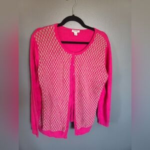 Old Navy Pink and Taupe Women's Sweater